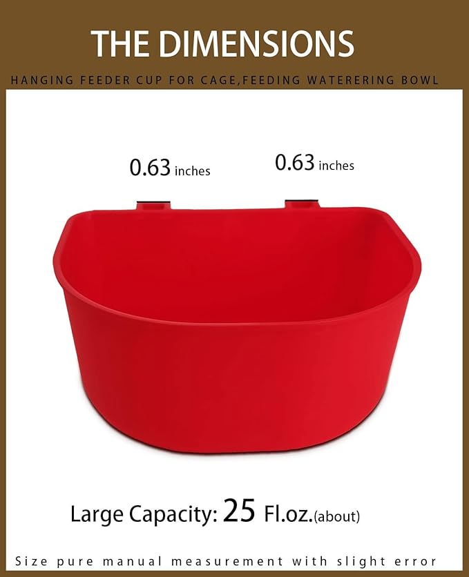 10 Pcs 25 fl.oz Durable Pet Feeder Bowls for Bird, Hamster, Rabbit, Chicken, Cat, Dog