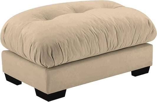 Camel Ottoman for Modular Sectional Sofa, Single Sofa, Ottoman Seat for Convertible Sectional, Velvet Sofa Couch for Living Room, Bedroom, Apartment