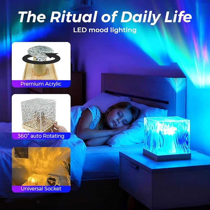 Northern Dreamscape Projector, 2026 New16 Color Aurora Light Projector, Mood Lighting for Bedroom, Perfect Christmas Gifts for Teens, Aurora Lamp for Decoration (Touch Version with Bluetooth Speaker)