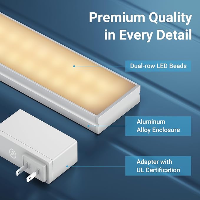 VIPEK V5 White Clothes Rack & Dimmable LED Lights Bundle, 3000K Warm White, Portable Closet Rack Freestanding Wardrobe Closet Heavy Duty Clothing Rack, 68.9" L x 15.7" W x 76.4" H