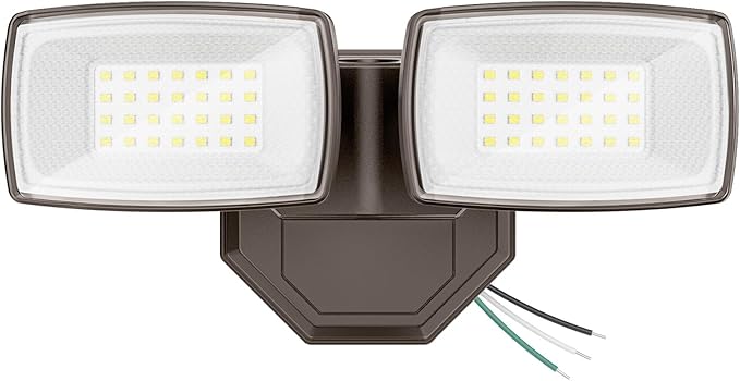 Onforu 3200LM Flood Lights Outdoor, 32W 6500K LED Security Light Switch Controlled, IP66 Waterproof Outdoor Lights, Wall Mount Exterior Flood Light with 2 Adjustable Heads Floodlights Outside