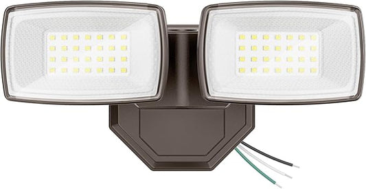 Onforu 3200LM Flood Lights Outdoor, 32W 6500K LED Security Light Switch Controlled, IP66 Waterproof Outdoor Lights, Wall Mount Exterior Flood Light with 2 Adjustable Heads Floodlights Outside