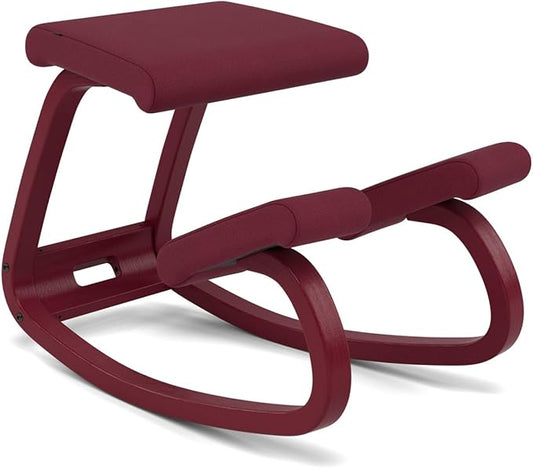 Varier Variable Monochrome Plum Ergonomic Office Kneeling Chair – Active Sitting, Rocking Seat for Home, Study & Posture Support – 10 Year Quality Guarantee