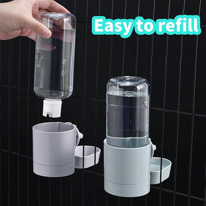 17oz Bunny Water Bottle No Drip for Cage, Hanging Automatic Water Dispenser for Small Animal Guinea Pig Hamster Chinchilla Ferret Rabbit