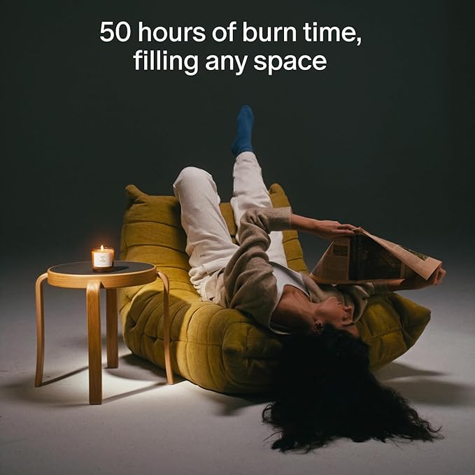 SALT & STONE Scented Candle for Women & Men | Hand-Poured, Aromatic & Fragrant | Coconut & Soy Blend Wax | 100% Cotton Wick | Long-Lasting 50 Hour Burn Time (8.5 oz) (Black Rose & Oud)