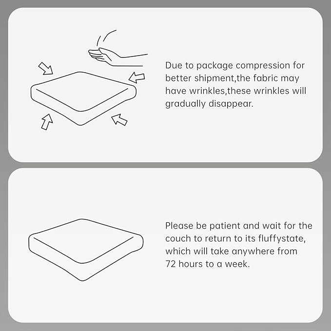 116" Modern Corduroy Cloud Sofa with Ottoman, U Shaped Boneless Modular Large Sectional Couches for Living Room, Gray 3 Seater Compressed Memory Foam Couch, Extra Deep Seat, No Assembly