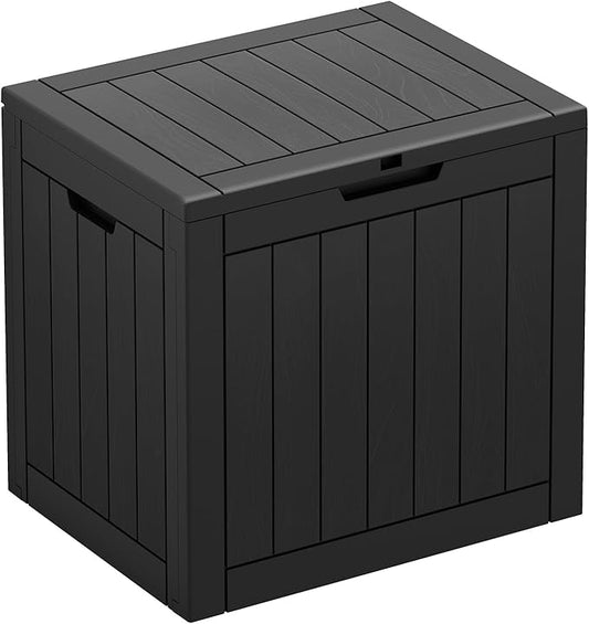 31 Gallon Outdoor Storage Box, Waterproof Resin Deck Box with Lockable Lid – Storage Cabinet for Patio Furniture, Pool Supplies, Garden Tools – Indoor & Outdoor Use(2Box/Set)