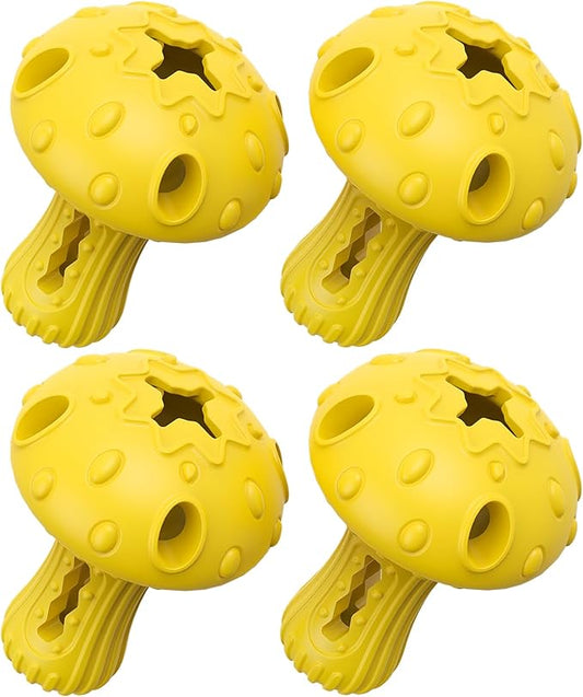 Dog Chew Toys for Aggressive Chewers, Rubber Treat Dispensing Stimulation Toy to Keep Them Busy, Durable Interactive Enrichment Puzzle Toy for Medium Large Breed Dogs