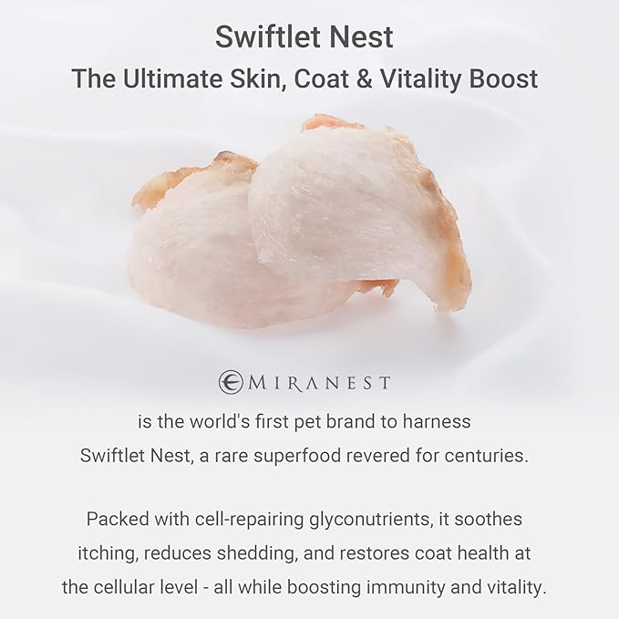 Lotion for Dogs & Cats, Natural Swiftlet Nests Extract, Collagen, Gentle for Dry Skin, Itch Relief, Soothing Shedding, Dandruff, Irritation, Moisturizing Pet Lotion, Pet Supplies, 3.4 oz