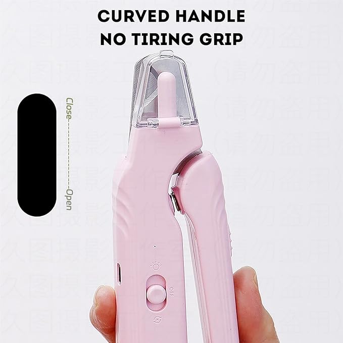 PupNourish Nail Trimmer, The SafeTrim by PupNourish, Pup Nourish Nail Clippers, 2 in 1 Nail Clipper and Grinder with Built-in LED Light,Splash Guard,Pet-Friendly Design,for Dog and Cat (Green)