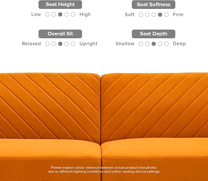 mopio 76.4" Futon Sofa Bed, Couch, Loveseat, Sleeper Sofa, Mid Century Modern Futon Couch, Sofa Cama, Couches for Living Room (Apricot Velvet)
