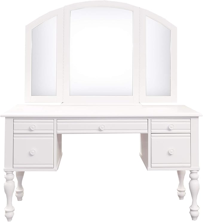 Liberty Furniture Industries Summer House 3 Piece Vanity Set, Oyster White (607-BR-VN)