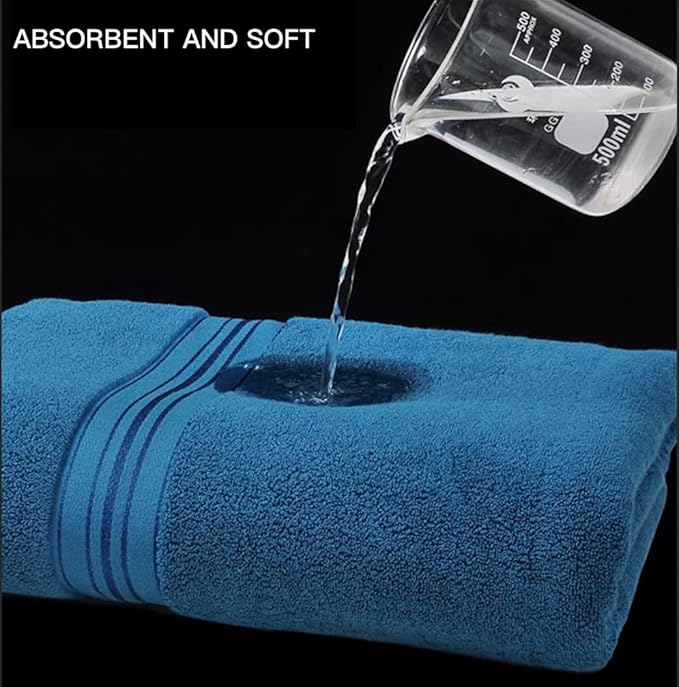 Bath Sheet,Oversized Bath Towel,Beach Towel, 40x73 inches, Extra Large,100% Luxury Cotton, Super Soft & Absorbent (White, Extral Large)