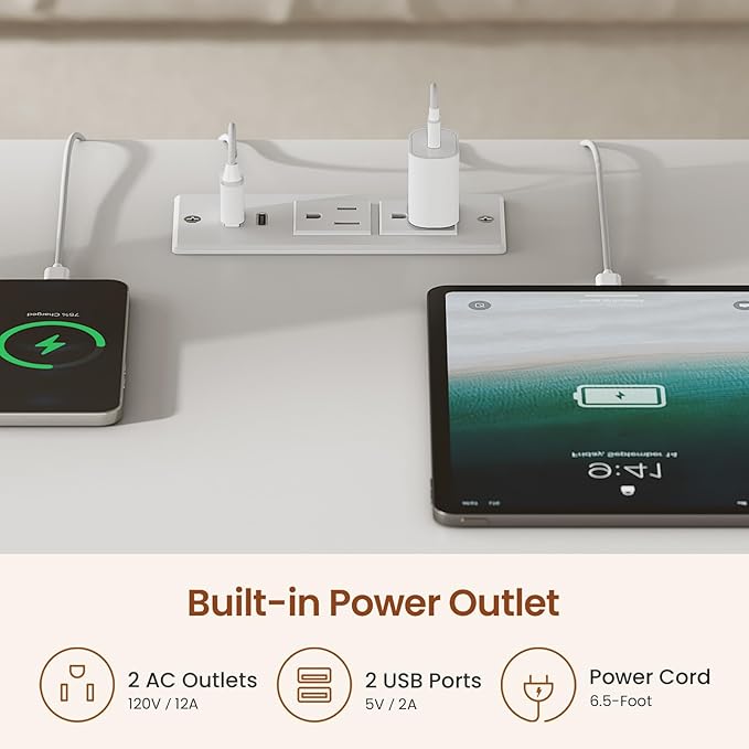 SEDETA 47.2" Electric Standing Coffee Table with Storage, Farmhouse Lift Top Coffee Table with Drawers and Open Shelves, Height Adjustable Tables with Power Outlet, for Living Room, White