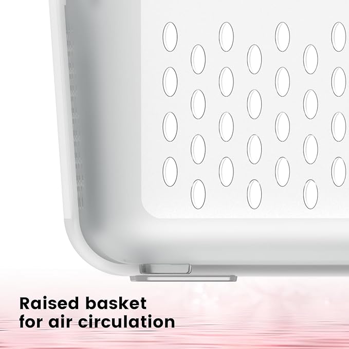 6-Piece Fruit Storage Containers for Fridge with Lids — BPA-Free Produce & Salad Keeper with Removable Colanders, Dishwasher & Microwave Safe, Multi-Size Meal Prep & Lettuce Saver