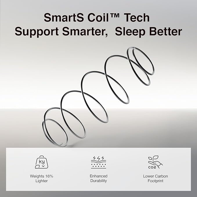 Novilla Twin XL Mattress, 6 Inch TXL Size Mattresses in a Box with Smarts™ Coil for Pressure Relief, Medium Plush Foam and Spring Hybrid Colchones with CertiPUR-US Certified for Kids