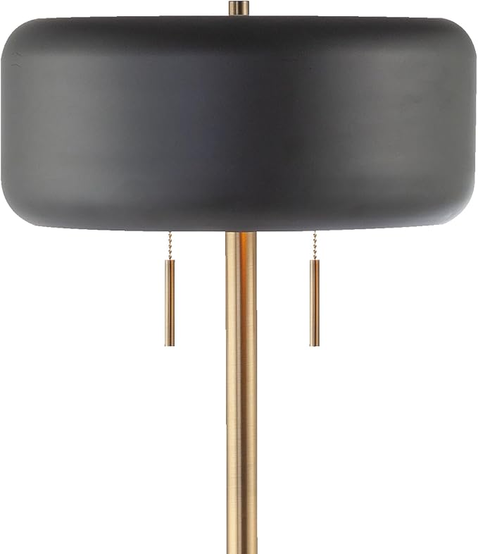 GLOBE Electric 67346 Novogratz x Floor Lamp, Dark Gray