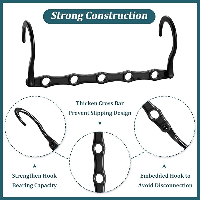 AMKUFO 6 Pack-Closet-Organizers-and-Storage, Magic-Hangers-Space-Saving-for-Clothes, Closer-Organizer-for-Closet-Organization, Space-Saver-Hanger-Organizer-for-Multipurpose, Dorm-Room-Essentials