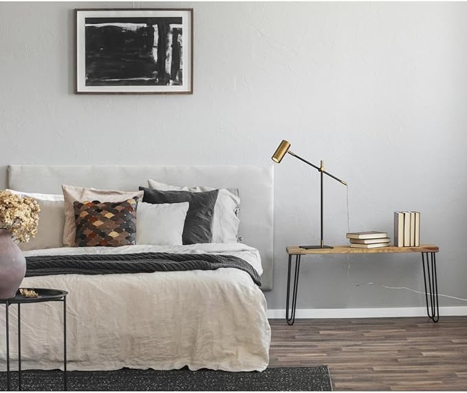 Z-Lite 814TL-MB-OBR Calumet Table Lamp, 1-Light 35 Watts, Matte Black and Olde Brass