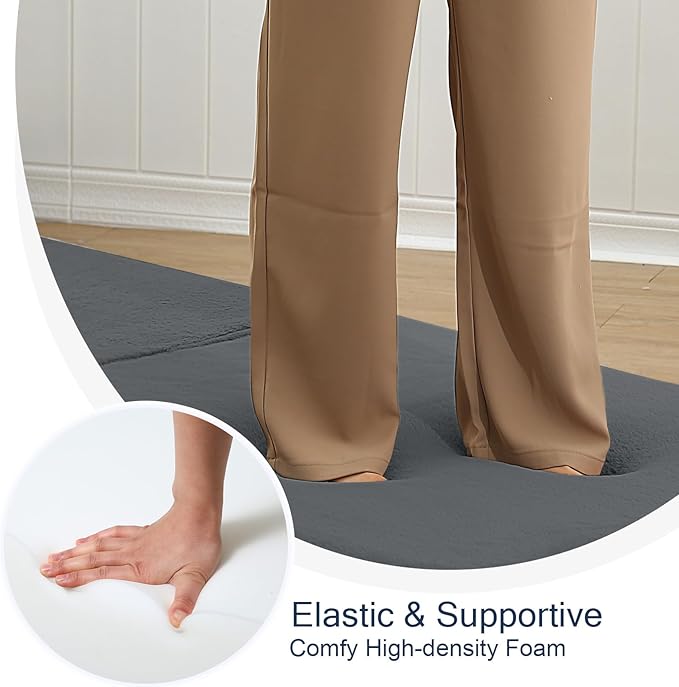 COMAX Folding Sofa Bed Single, Fold Out Chair Bed, Foldable Sofa Chair, Convertible Sleeper Futon for Adults, Floor Couch Mattress for Small Spaces Bedroom Living Room Guest Room, Faux Fur Dark Grey