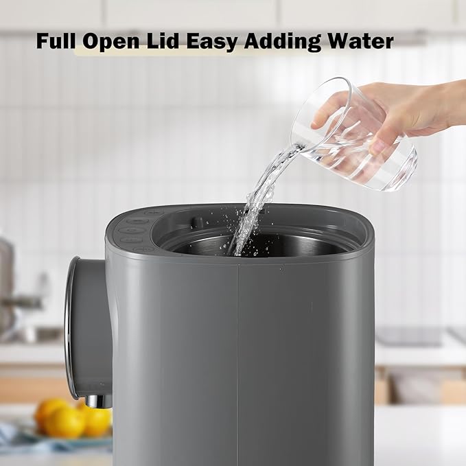 OCTAVO Water Boiler & Warmer 5 Liter, 304 Stainless Steel Water Tank, 700 Watt 6 Adjustable Water Temperature, LCD Touch Control Screen, Child Lock with Water Shortage Indicator