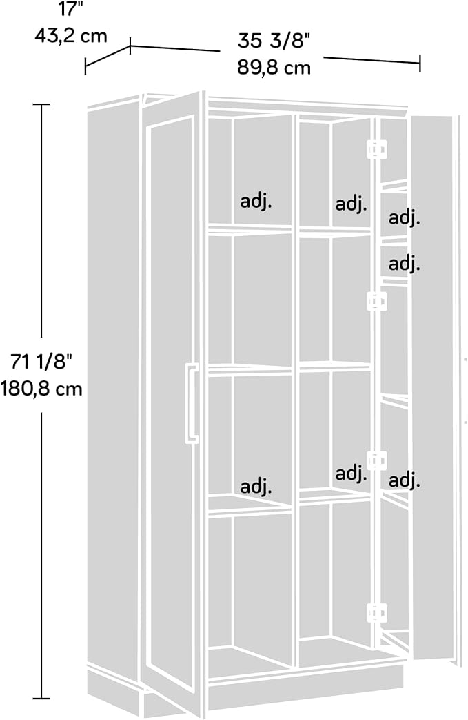 Sauder HomePlus Storage Cabinet/ Pantry cabinets, Dakota Oak finish