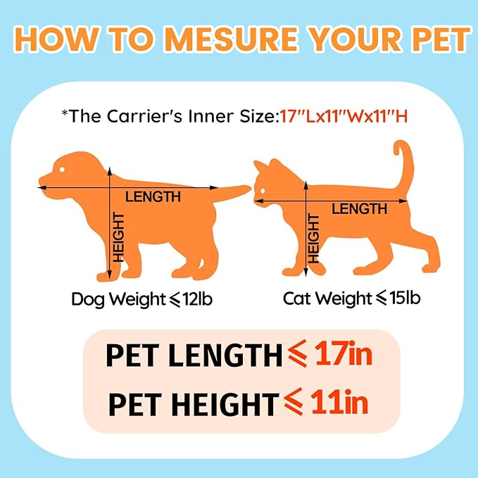 Petskd Top-Expandable Pet Carrier 19x13x9 Inches Southwest Allegiant Airlines Approved, Soft-Sided Carrier for Small Dog Under 12 lbs and Large Cat Under 15 lbs(Purple)