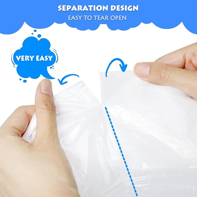 Cat Litter Waste Bags Liners,120 Count Compatible with Litter Box Robot 3&4,Heavy Duty Self Cleaning Automatic Litter Box Bags,25.2" x 15.7"
