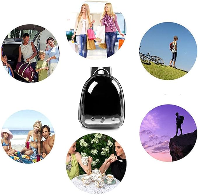 Animal Carrier Backpacks,Transparent Space Capsule Bubble Pet Backpack Bag for Small Dogs Cats Airline Approved Travel Carrier