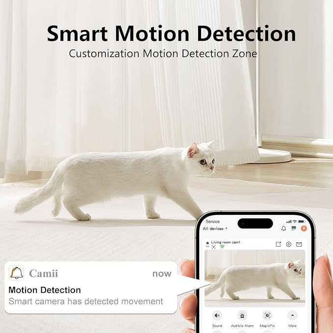 [5G & 2.4G] 2-Pack Indoor Security Cameras, 2K Cameras for Home Security with Night Vision, Baby/Dog/Pet/Elder Camera with Phone App, Auto Tracking, Human/Pet Detection, Cloud&SD Storage