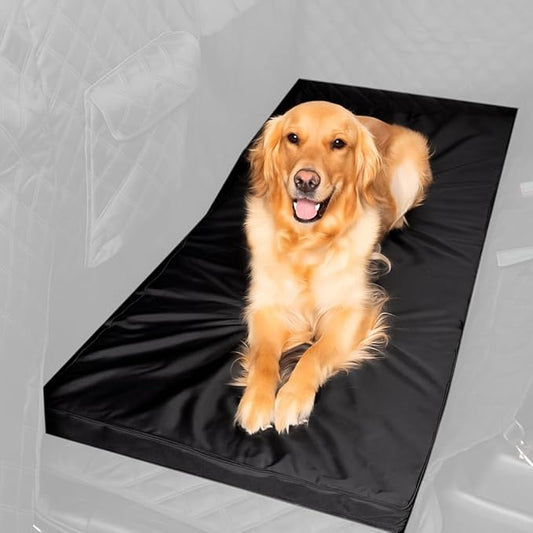 Dog Bed for Car Back Seat, Extra Large Black – As Seen on Shark Tank – Fits Large Seat Extender & XL Floor Cover – Waterproof, Machine-Washable – Dog Mat for Car with Rebound Foam Comfort