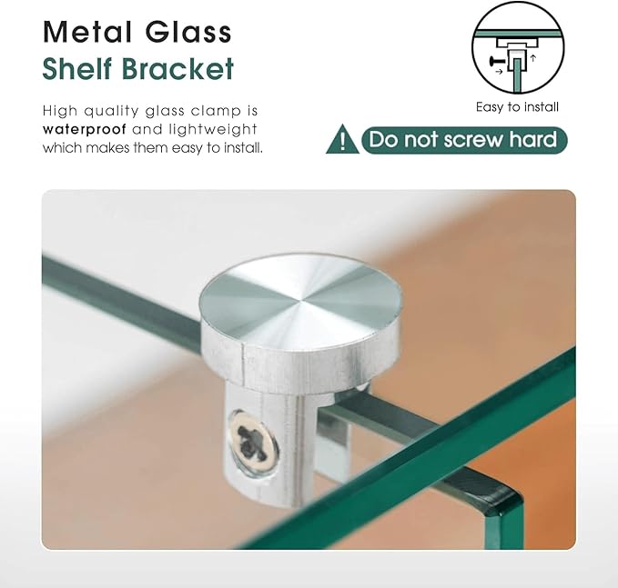 ivinta Glass Console Table with Storage, 31.5'' Modern Narrow Entryway Table with Storage Shelves for Living Room, Hallway, Foyer, Bedroom or Small Spaces 5103 (Natural)