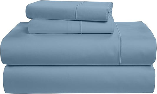 LANE LINEN Luxury Hotel Style 100% Egyptian Cotton Bed Sheets King Size, Mercerized Cotton, Sily Finish, No Pill Fade Resistant King Bedding Sheets & Pillowcases - Mountian Spring