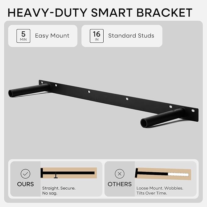 Homeforia Walnut 36 inch Floating Shelf, High End Solid Real Wood 36inch Large Shelves for Bathroom Wall, Dark Brown 36 inches Long Floating Shelves, Heavy Duty Bracket, 36 X 6.5 X 1.75 inch, Set of 4