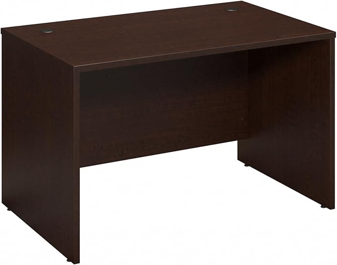 Bush Business Furniture Series C 48W x 30D Shell Desk in Mocha Cherry, Office Workstation for Professional Use, Compact Desktop Solution for Workspace