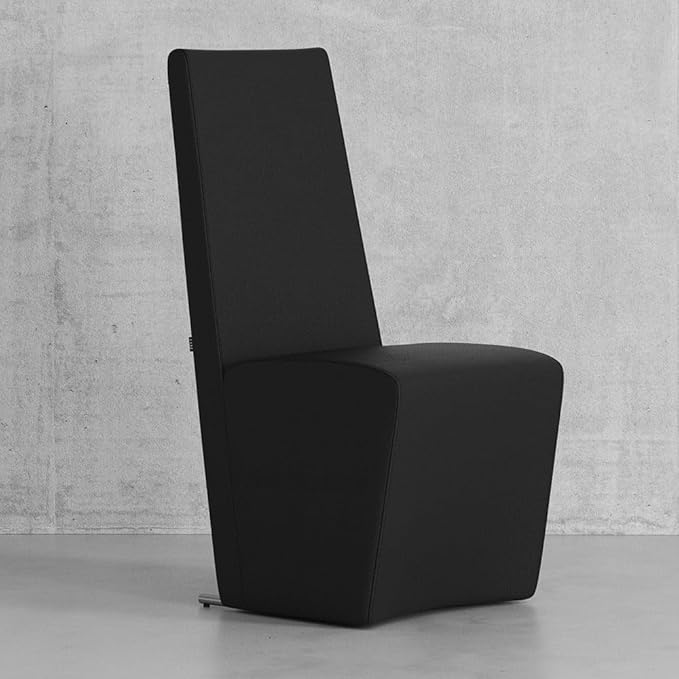 Zuri Furniture Boston High Back Modern Dining Chair - Black