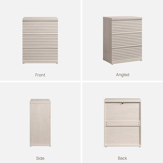 SICOTAS Fluted Buffet Storage Cabinet with Larger Drawers, Modern Accent Sideboard Credenza with Storage, Mid Century Media Console Coffee Bar Table for Dining Room Hallway Kitchen (3 Pieces)