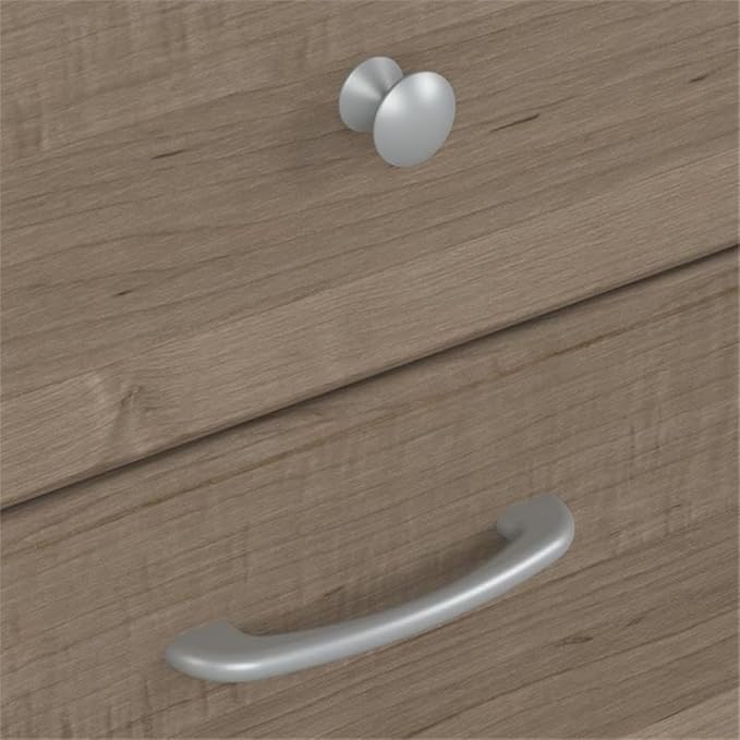 Bush Furniture L Shaped Desk with Drawers for Executive and Home Office | Cabot Collection Corner Table with Storage and Chrome Hardware | 72Wx23DX42W Return