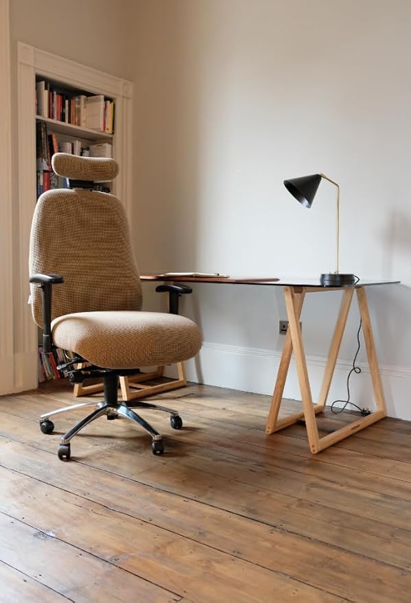 Heavy-Duty Bariatric Ergonomic Office Chair - 550lbs Capacity, Adjustable Backrest and Seat Tilt, Pressure Relief Foam Seat