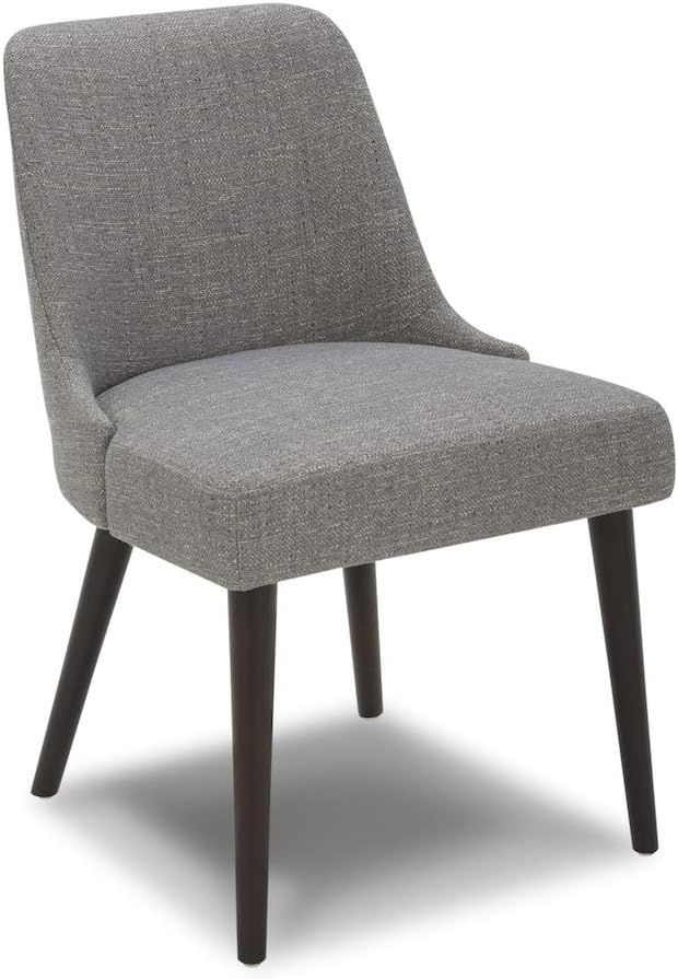 CHITA Mid-Century Modern Dining Chair, Upholstered Fabric Accent Chair,Set of 2, Fog