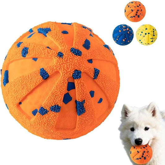 2025 Upgraded Smart Interactive Dog Ball Toy, Dog Enrichment Toys Automatic Moving Ball, Waterproof Smart Shaking Pet Bounce Electric Balls, Bouncing Electric Moving Toy Dogs (Orange)