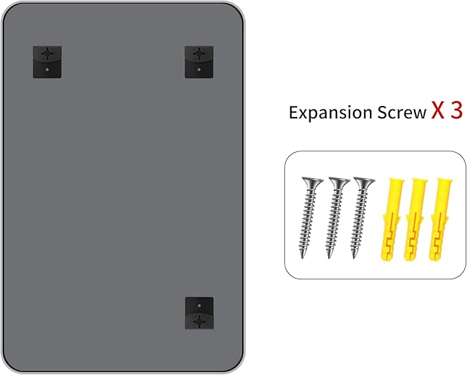 FORBATH 55x36 Inch Large Bathroom Mirror for Double Sinks, Brushed Silver Deep Frame Wall Mirror with Rounded Corners, Anti-Rust Tempered Glass for Modern Farmhouse Vanity (Horizontal/Vertical)