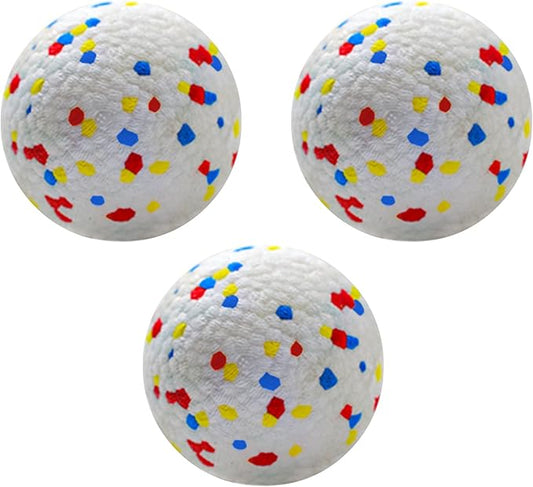 Dog Toy Balls 2.5 Inch, Indestructible Dogs Tennis Balls 3 Pack for Aggressive Chewers, Durable Interactive Toys for Large and Medium Dogs, Perfect for 2.5 Inch Dog Ball Launcher (ETPU Material)