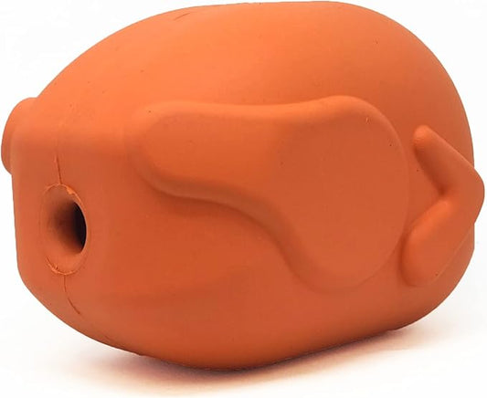 SodaPup MuttsKickButt Roasted Turkey – Durable Dog Treat Dispenser & Chew Toy Made in USA from Non-Toxic, Pet Safe, Food Safe Natural Rubber for Mental Stimulation, Problem Chewing, Calming & More
