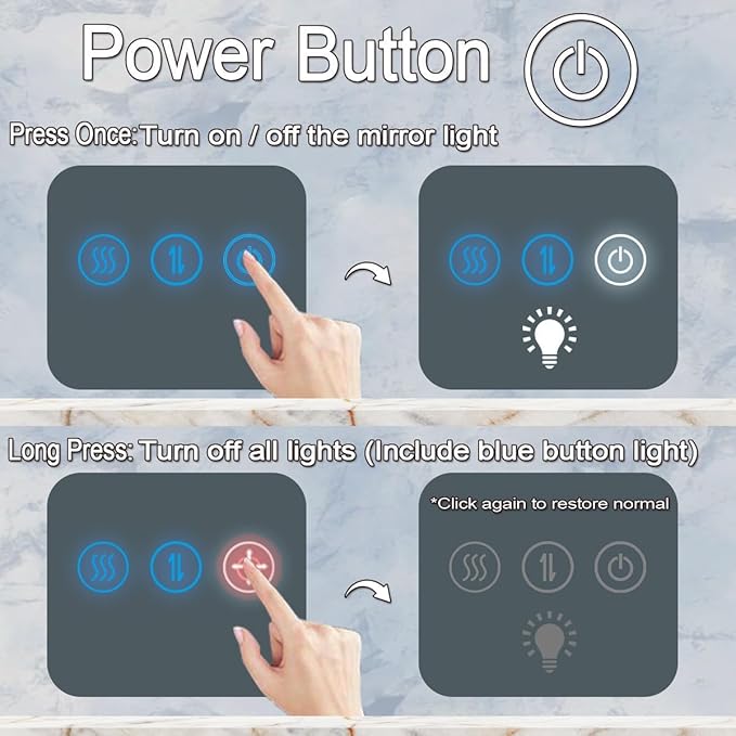 36 x 72 Inch Lighted Vanity Mirror with Lights 3 Color Adjustable Brightness Anti-fog 72 Inch Large LED Bathroom Mirror for Bathroom Wall Horizontal/Vertical Mounted 72" Light up Smart Mirror