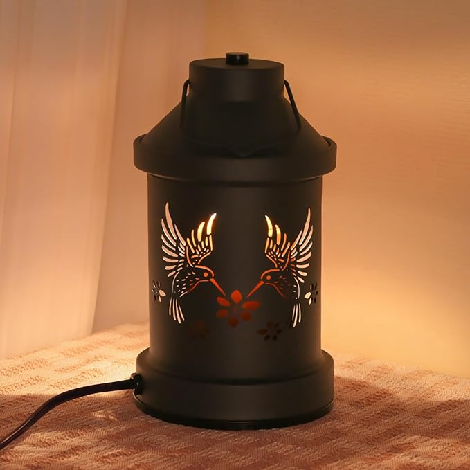 Candle Warmer Lamp Timer- Christmas Gifts for Women Mom, House Warming Gifts New Home Decor, Modern Farmhouse Decor, Hummingbird Candle Warmer Lanterns Vintage for All Jar Candles