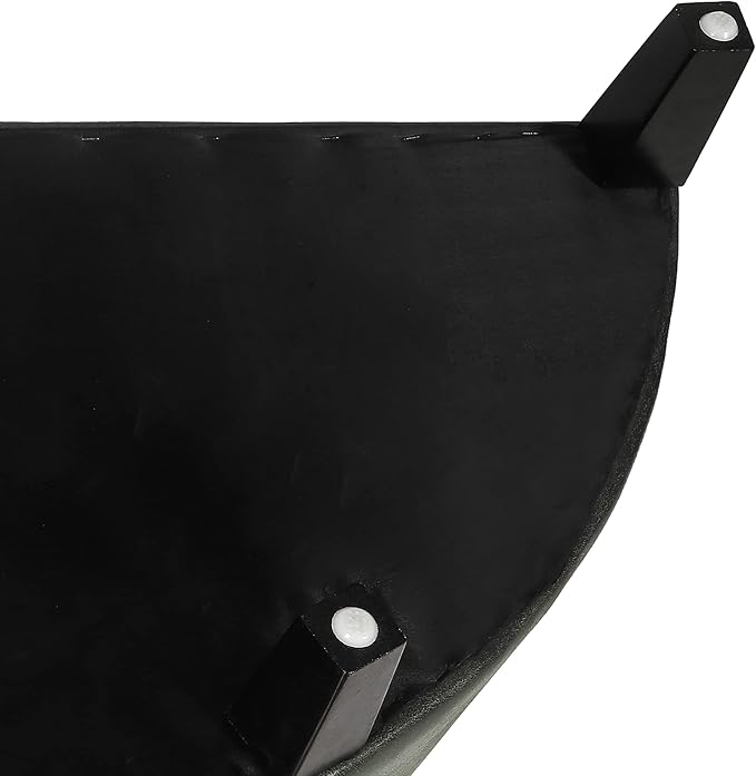 Homebeez 43" Half Moon Storage Ottoman Bench, End of Bed Storage Chest with Nailhead Trim for Entryway Living Room, Dark Green