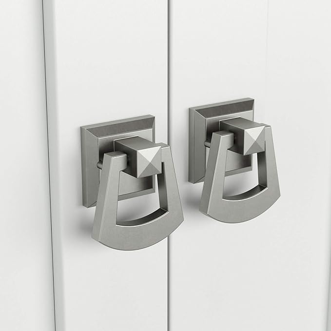 Bush Furniture Salinas Tall Storage Cabinet with Doors in Shiplap Gray and Pure White, Office Storage Unit, Organizer for Home or Workspace, Adjustable Shelving