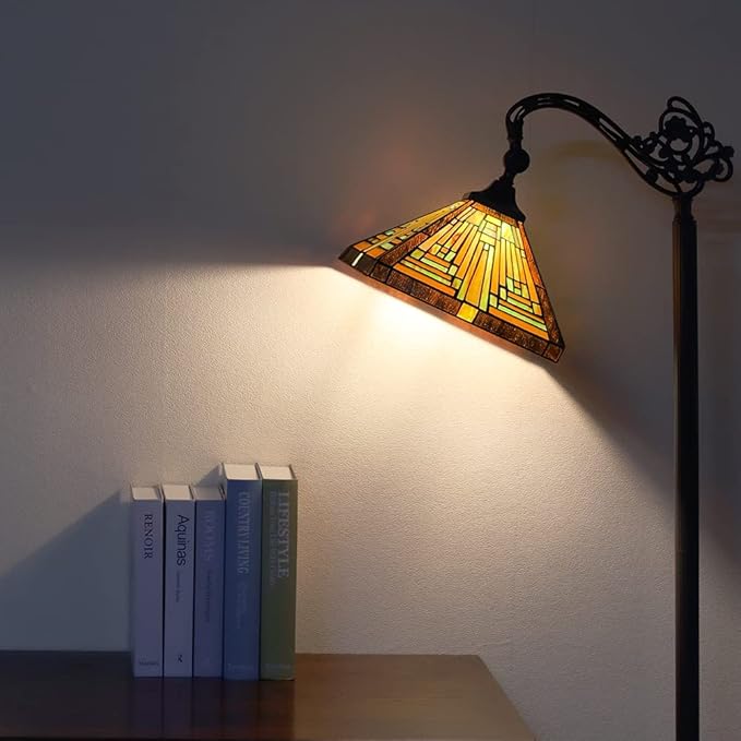 Capulina Mission Antique Style Tiffany Lamp Series Table Lamp Floor Lamp Decor for Living Room Bedroom Study Room