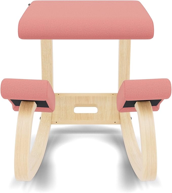 Varier Variable Natural/Pink Ergonomic Office Kneeling Chair – Active Sitting, Rocking Seat for Home, Study & Posture Support – 10 Year Quality Guarantee
